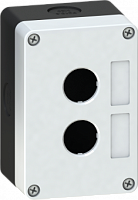 Корпус кнопочного поста пластиковый серый на 2 места PW-2 | код PW-2 | ELVERT