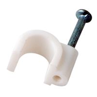 Крепеж кабеля круглый 6 мм, белый (упак. 50 шт) REXANT | код 07-4006 | REXANT