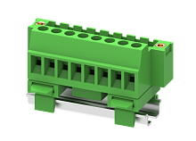 MC-PC5.08V13C-SF Разъём штекерный MC, шаг 5.08мм,13 конт. для DIN-рейки, фланц.,зел., шт | код MC-PC5.08V13C-SF | SUPU