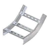 Угол вертикальный внутренний 45 градусов, 80х300 R300, горячеоцинкованный в комплекте с крепежными элементами и соединительными плас | код LH0833KHDZ | DKC