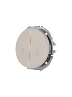 Выключатель проходной 2-кл. СП OSEN 10А IP20 механизм сл. кость LEZARD 743-9088-106