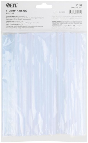 Стержень клеевой 11х200мм бесцвет. (уп.25шт) FIT 14425 фото 4