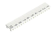 Маркировка для клемм сечением 2,5 мм.кв., шириной 5 мм, 10 шильдиков, белая, нанесенные знаки: 361 – 370 | код 04.845.3753.0 | Wieland