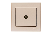 Розетка RAIN ТВ проходная крем | код 703-0303-129 | Lezard