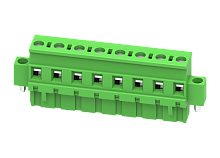 MC-RE7.62V10C-K Разъём гнездовой MC, шаг 7.62мм,10 конт. с винт.,зел., шт | код MC-RE7.62V10C-K | SUPU