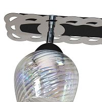 Светильник "Кира" 121 НПБ 01-2х60-141 (ИМ) потолочный черн. муар хром Элетех 1005404973