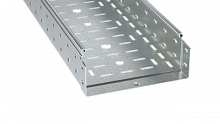 Лоток перфорированный 80х80х6000, 1,5 мм, цинк-ламельный | код SPM60808ZL | DKC