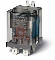 Силовое электромеханическое реле, монтаж в наконечники Faston 250 (6.3x0.8мм), 1NO 30A, контакты AgCdO (зазор ? 3мм), катушка 48В DC, степень защиты RTI, монтажный фланец, опции: нет | код 653190480300 | FINDER