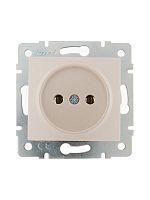 Механизм розетки 1-м СП Karina 16А IP20 без заземл. термопласт жемчуж./бел. перламутр. LEZARD 707-3088-121B