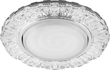 Светильник встраиваемый со светодиодной подсветкой 20LEDх2835 SMD 4000К 15Вт GX53 без лампы прозрачн. хром CD4023 с драйвером в комплекте FERON 29476