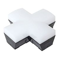 Коннектор фигурный для светодиод. линейных светильников ДБО-X 12Вт 4000К IP20 черн. LUMA EKF LBL-X-12-B-4000