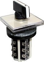 Переключатель ПМОВФ-13366з102/I-Д120 У3, 6,3А, 380В, с самовозвратом и фиксацией,135-90-0-45°, установка с монтажной стороны, IP10, переключатель | код ET518743 | Электротехник