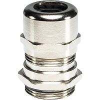 Кабельный ввод, EMC, PG16 диапазон обслуживаемых кабелей 7,5-14 мм, IP68, латунь, тип покрытия: никель | код Z5.504.7421.0 | Wieland