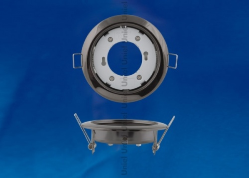 Светильник встраиваемый GX53/H4 BLACK CHROME 10 PROM корпус черный хром. 10 шт. в картонной упаковке. | код 09631 | UNIEL