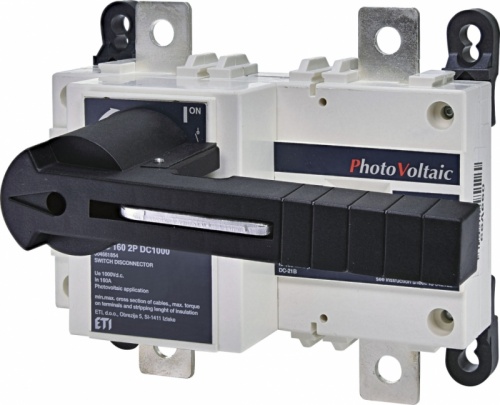 Выключатель нагрузки LBS 160 2P DC1000 (1-0, 160A, 1000V DC) | код 004661854 | ETI