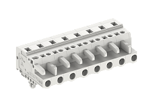 475612/030 Розетка каб., MCS, с монтаж.лапками, горизонт.,шаг 7.5мм, 12 конт., сер., шт | код 475612/030 | SUPU