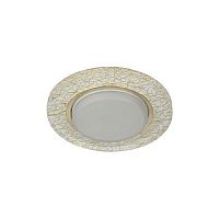 Светильник DK80 WH/GD 13Вт GX53 220В точечный бел./зол. 30/1320 ЭРА Б0019576