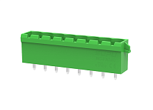 MC-PA5.0H09-D Разъём штекерный MC, угл. конт.,шаг 5.0мм,9 конт.с защ.,зел., шт | код MC-PA5.0H09-D | SUPU