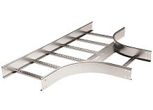 Т-ответвитель 100х300, R900, в комплекте с крепежными элементами и соединительными пластинами, необходимыми для монтажа, горячецинко | код LIT1903KHDZ | DKC