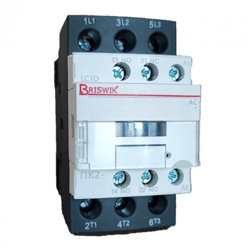 Контактор Briswik ПК2-03811660LC1D 38А 660V/AC 1НО/1НЗ | код LC1D03811Y7.BR | Briswik