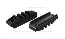 Изолятор шинный регулируемый вставляемый для 3 шин толщиной 5 или 10мм., копмл.: 2шт + соед. винты. | код 600-001 | Tekpan