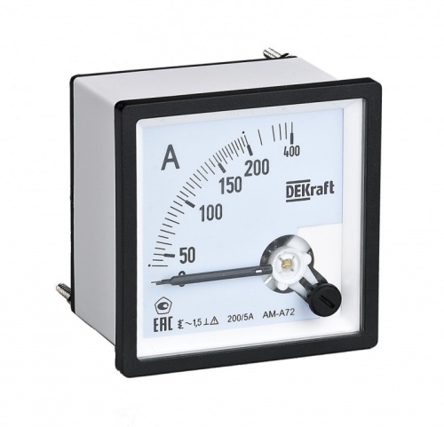 Амперметр аналоговый 10000/5А AC 96х96мм КТ 1,5 трансф. подкл. | код 50241DEK | DEKraft