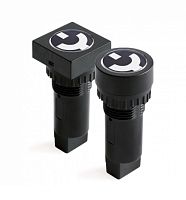 Индикатор положения выключателя, штекерное подкл., уст.размер 22/30, круг., крас., 230В, | код AP0F23DR230 | DKC