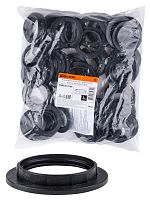 Кольцо для патрона Е27, термостойкий пластик, черный, Б/Н TDM | код SQ0335-0166 | TDM